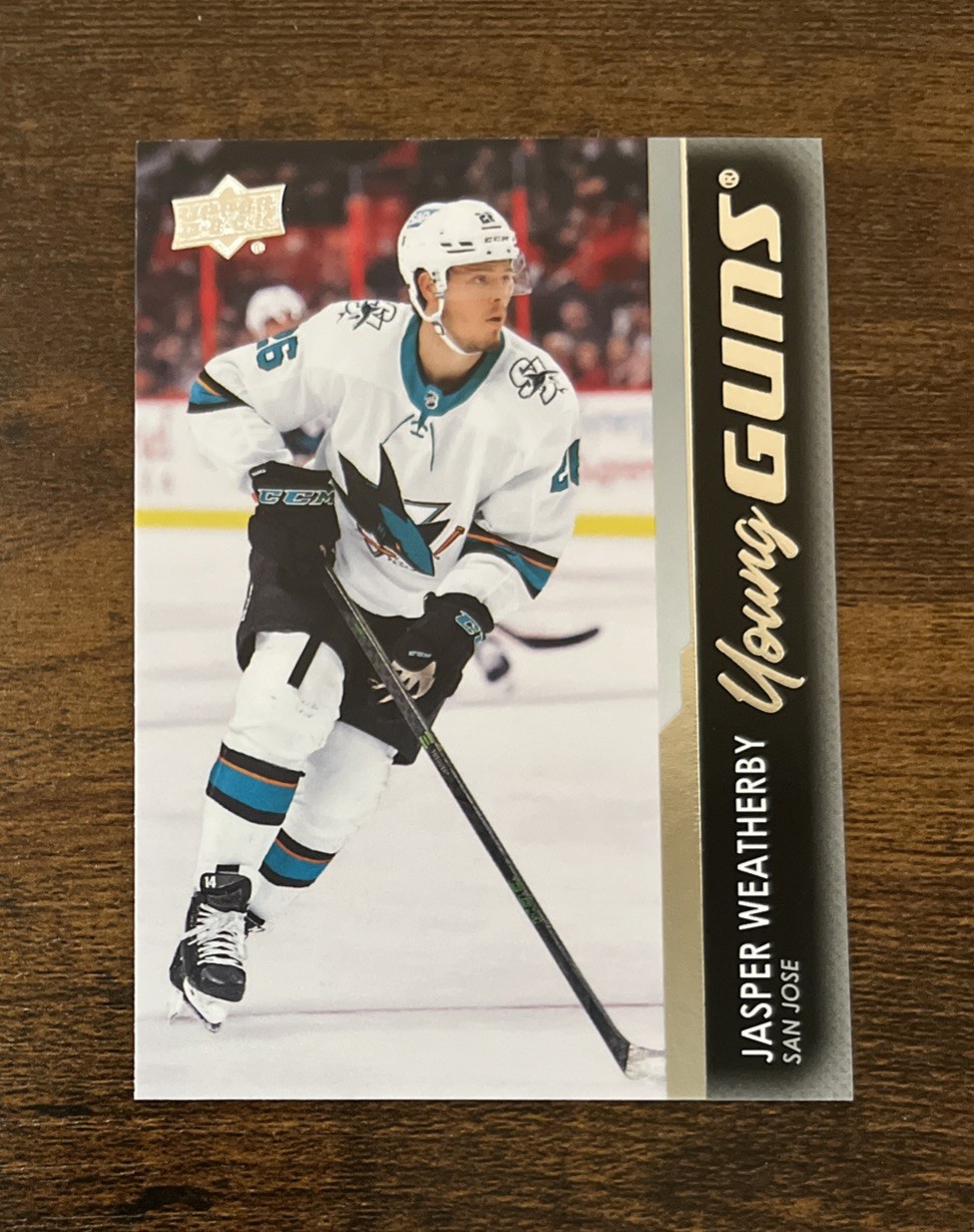 2021-22 Upper Deck Series 2 - Young Guns #487 Jasper Weatherby Rookie Sharks RC