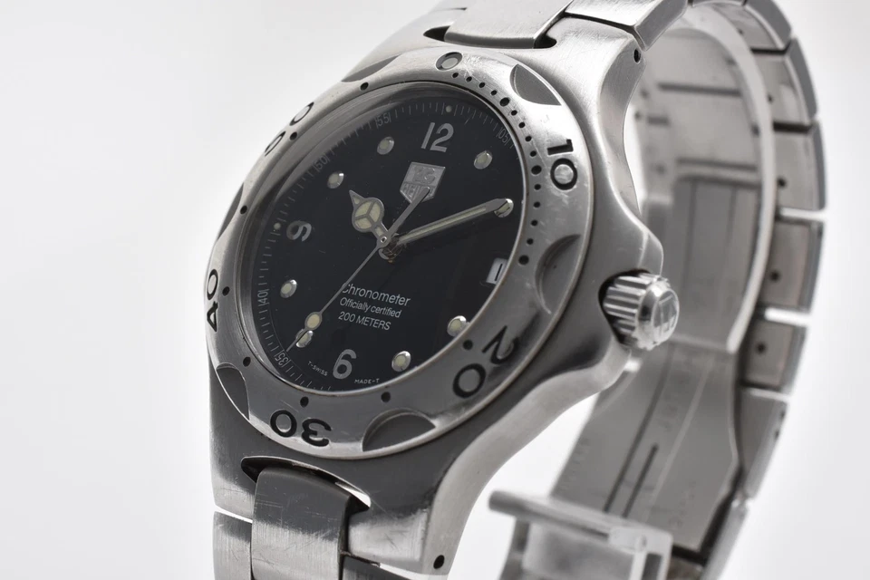 【EXCELENTE +5 CON CAJA】TAG HEUER Kirium Reloj Hombre Negro WL5111 DE JAPÓN Foto 3 de 4