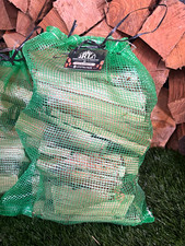 Kindling 7-8kg Recyclable Green Net Bag Fire Pit