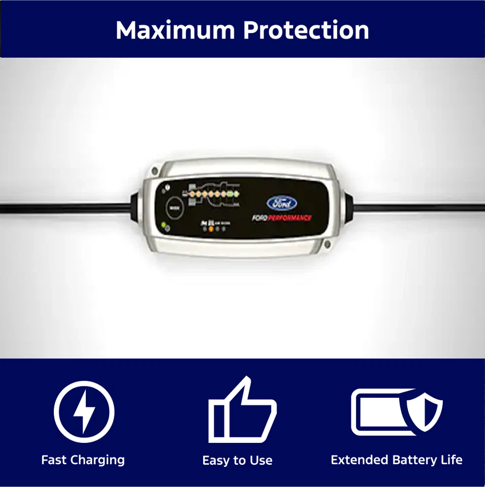 Ford Performance 5.0 Smart Battery Charger & Maintainer M-10300-FP - Image 2 of 4