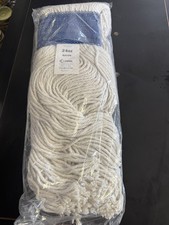 1 x  24 oz. Cut-End 5" Banded Cotton Mop Heads - White New M8124W/ETC