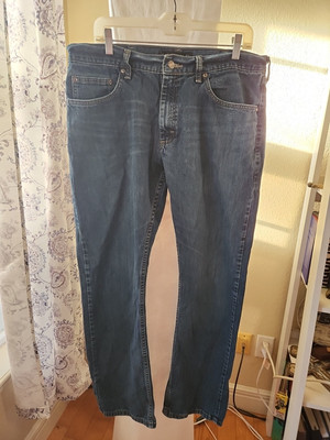 Lee Straight Fit Mens Blue Jeans 36 X 32