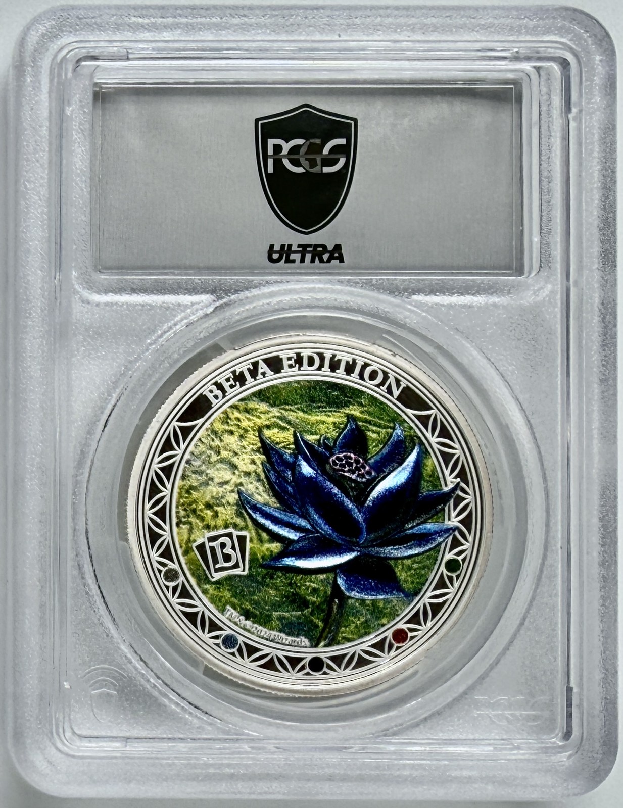 Beta Black Lotus Magic The Gathering 2024 $5 Silver Coin PCGS PR70DCAM