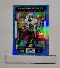 2023 Score Camerun Peoples RC #301 Blue Stars Rookie #'d 010/299 Panthers A1