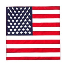 American Flag Bandana 100 Cotton - 21 inches - Bulk Wholesale Packs