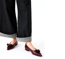 EX  LYNDA-952-BORDEAUX women's ballerinas AI26
