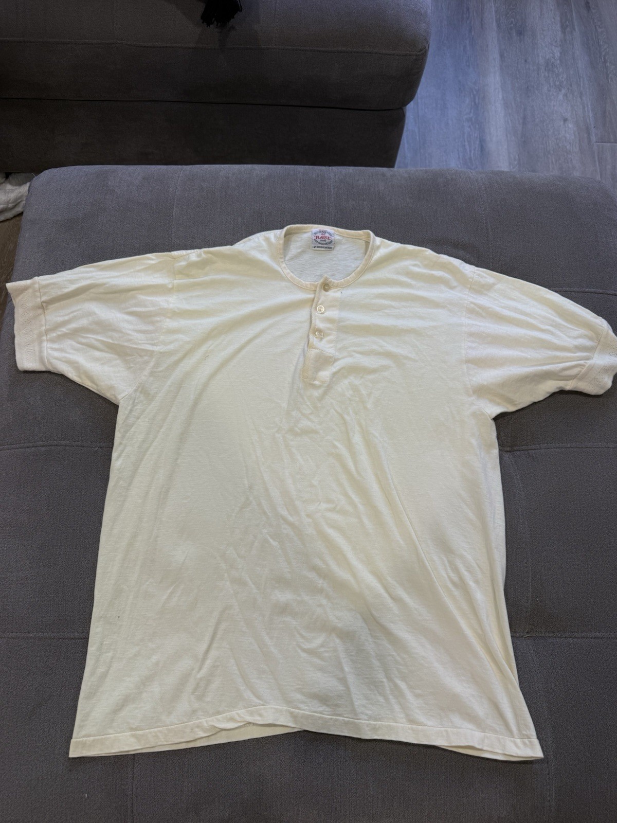 Vintage Race Brand New Republican Shirt Henley T Shirt Short Sleeve Size 44