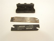 ISCAR SGTBN 19-5 Lathe Cut-Off Blade Tool Holder Block 5/8” Shank + 2 Blades