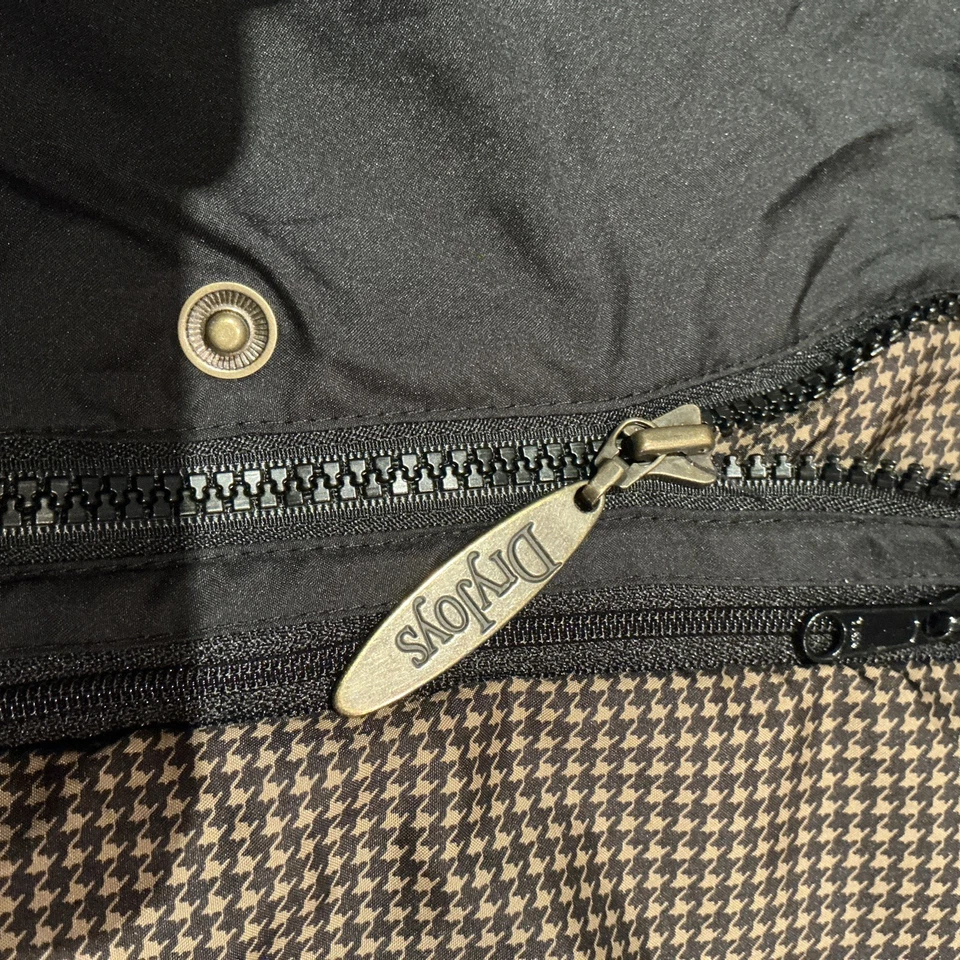 FootJoy Dryjoys Jacket Windbreaker Black / size Large Brown Full Zip Golf  - Image 4 of 4