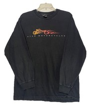 Vintage V Star Yamaha Motorcycle Black 90s T-shirt Size L