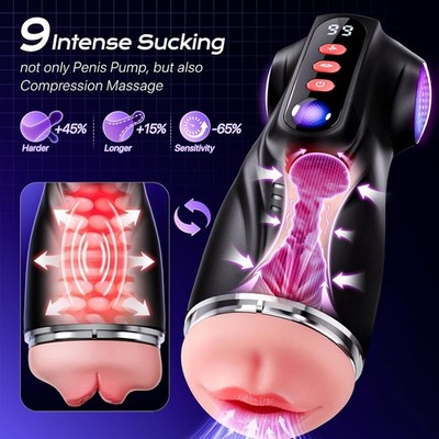 Automatic For Male Masturbator Vibration Blowjob Sucking Cup Lubricants