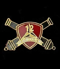 US MARINE CORPS 12TH MARINES REGIMENT PIN (P79-7) USMC