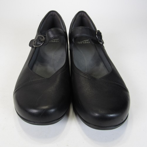 Zapatos Dansko Mary Jane Para Mujer Talla 12 EU 43 Negro Cuero Hebilla Planos Cómodos - Imagen 8 de 16