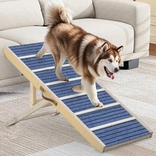 Dog Ramp for Bed 46.8" Long Portable Dog Ramp for Couch Wood Folding Pet Ramp