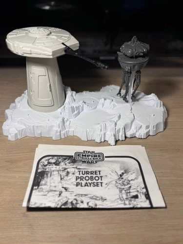 Vintage Star Wars Empire Strikes Back Probot Turret Playset Works w/ Manual