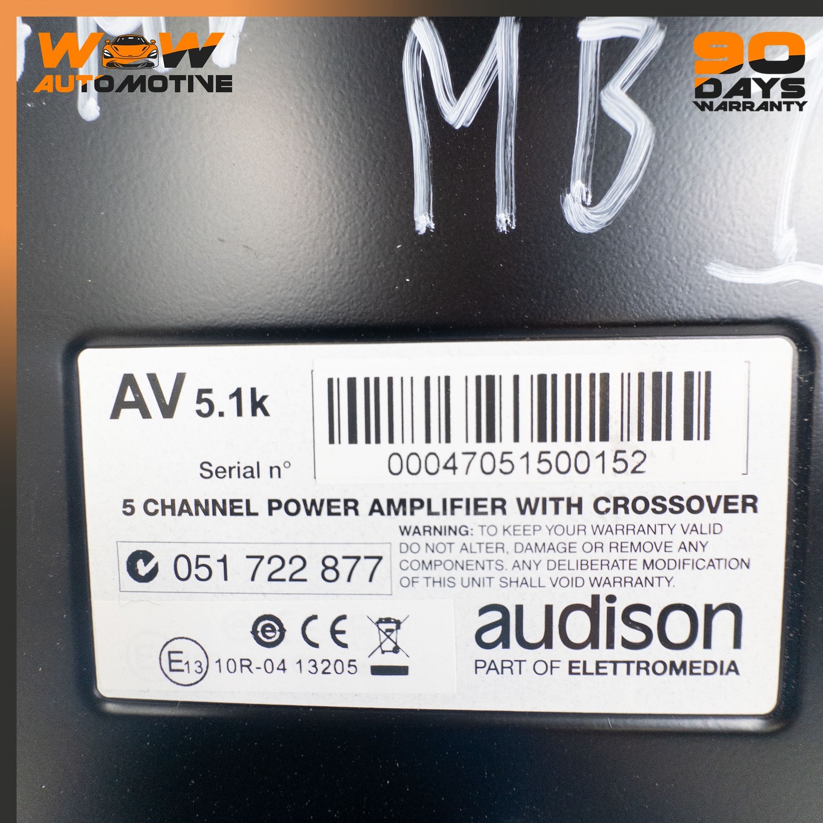 06-16 ASTON MARTIN V8 VANTAGE AUDISON AV 5.1K HD VOCE 5-CHANNEL AMPLIFIER OEM