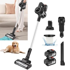 Cordless Vacuum Cleaner, 6-in-1 Lightweight Stick Vacuum with 15Kpa Powerful ...