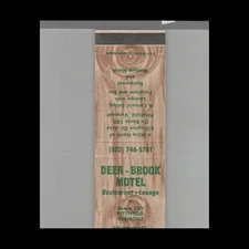 Matchbook Cover Deer Brook Motel Restaurant & Lounge Pittsfield, VT
