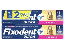 Ultra Max Hold Denture Adhesive, 2.2 Ounce (Pack of 2) New In Box. Sealed