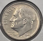1946S Roosevelt Dime《SILVER》80 yrs old!!!