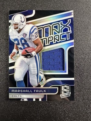 2024 Panini Spectra Marshall Faulk Max Impact Patch Silver #MI-MFK (Colts) (HOF)