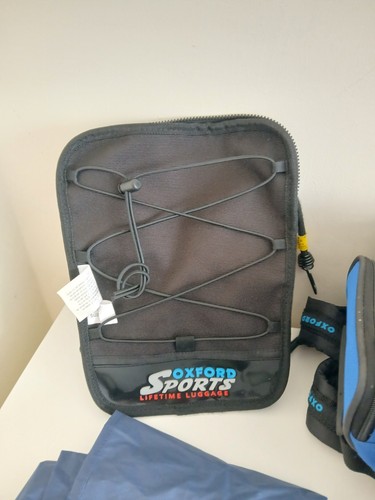 Oxford Motocicleta Deportes Jorobado Tail Pack Bolso Azul y Lluvia Cubierta/Accesorios - Imagen 8 de 17