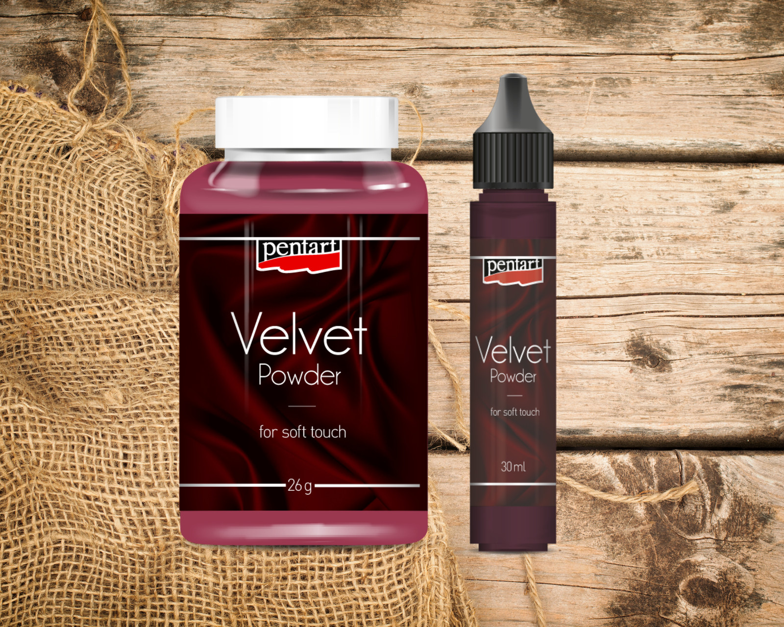 Garnet Red Velvet Powder | Pentart | Craft & Mixed Media