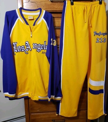 GIGO L.A. Warm Up Track Suit Set Vtg 90s