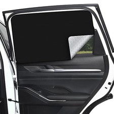 2 Pcs Rear Window Covers - Car Side Window Sun Shades - Privacy Back-1