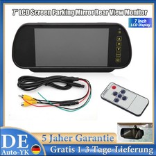 7 Zoll LCD MONITOR INNENSPIEGEL RÜCKSPIEGEL Auto KFZ Für Rückfahrkamera