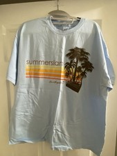 WWE Vintage Exclusive SUMMERSLAM Los Angeles 2013 BLUE Official T-Shirt NEW! XL