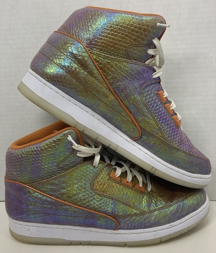 2015 Nike Air Python Iridiscente Talla 15 705066 202 Tenis de Cuero ¡Sin Plantillas! - Imagen 1 de 23