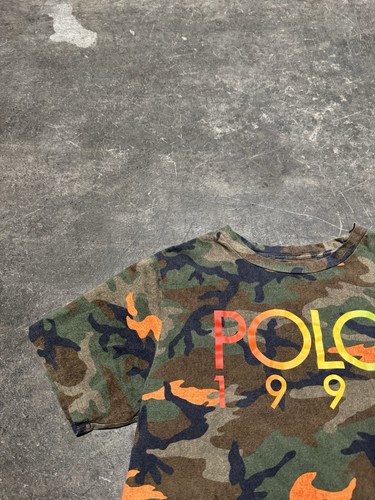 Polo Stadium 1992 Camo Camouflage Spell Out T-Shirt XL 18-20 - Picture 2 of 8