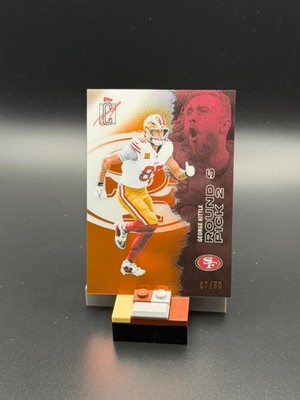 2025 Topps Signature Class Football #53 George Kittle Orange Chrome  7/50 49ers