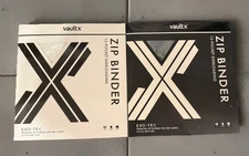 VaultX SV10.5 Binder 12 Pocket Black Bolt & White Flare Binder Set - 2 Binders