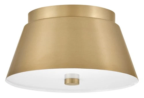 Lark 83511 Tess 2 Light 11"W Flush Mount Ceiling Fixture - Brass - Picture 1 of 7