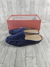 Easy Spirit Secrellin Shoes Suede Navy Blue Slip On Mules Sz 8.5 M 