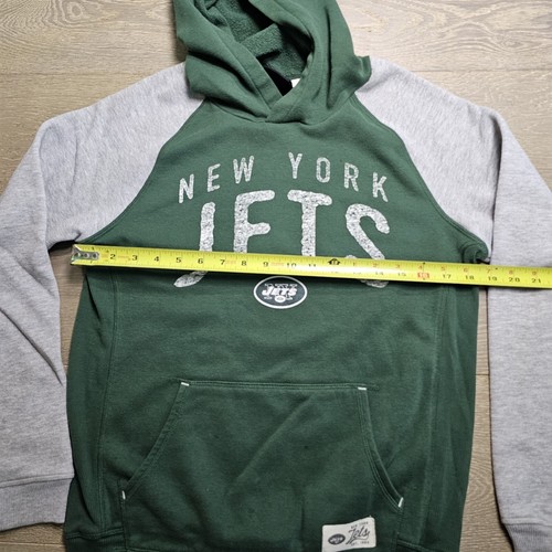 New York Jets Youth Hoodie Sweatshirt XL Green 14/16 Extra Large Hooded j1B - Picture 6 of 13