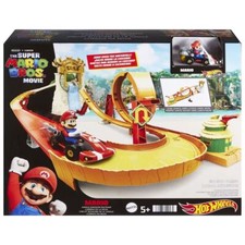 Mattel HKM49 - Hot Wheels - Super Mario - Dschungel-Königreich Rennbahn + Mario