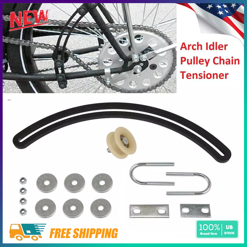 80CC Arch Idler Pulley Chain Tensioner Fit 2-Stroke Gas Motorized Bicycle Bike