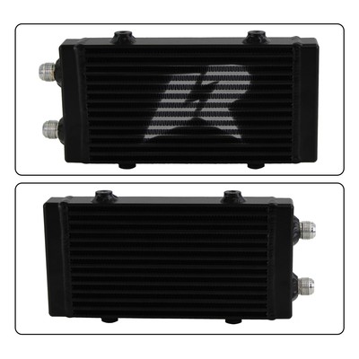 Universal Dual Pass Bar & Plate Oil Cooler Small Core:9.5x5.5x1.58 AN10 Size