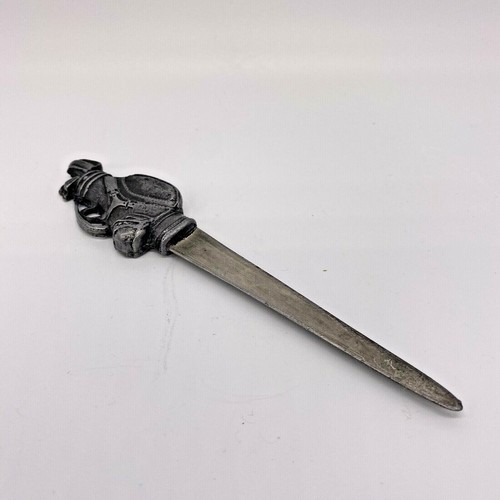Vintage 1985 METZKE Pewter Letter Opener Golf Bag and Golf Clubs 6.5" - Picture 5 of 7