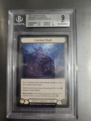 その他 Carrion Husk CF Carrion Husk Cold Foil BGS 9 Flesh and Blood FaB Monarch 1st