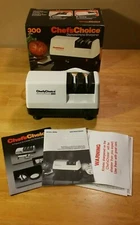 Chef's Choice 300 Diamond Hone Electric Knife Sharpener Complete w/ Box & Manual