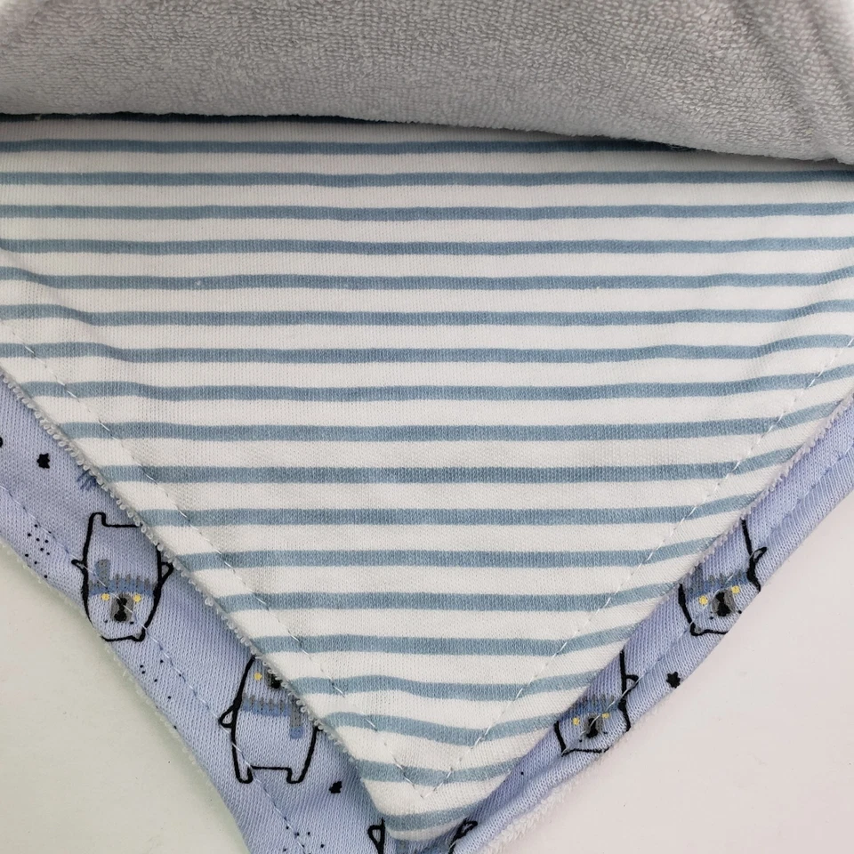 Rene Rofe Baby Säugling Baby Jungen Einheitsgröße Blaubär Umarmung Bandana Lätzchen 4 Stück - Bild 4 von 4