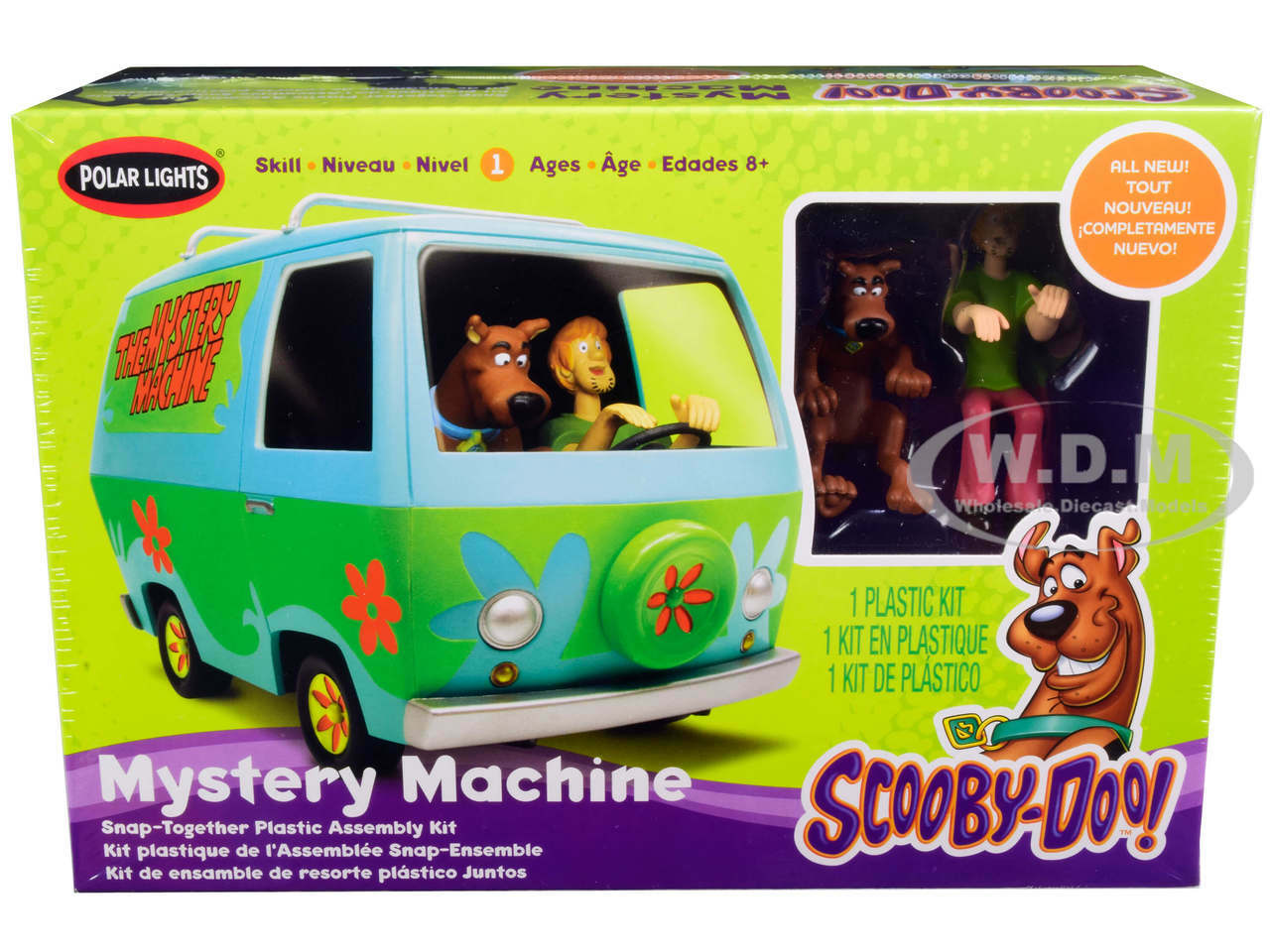 НАБОР ДЛЯ СОЗДАНИЯ ОСНАСТКИ SKILL 1 SCOOBY MYSTERY MACHINE - ФИГУРКИ 1/25 POLAR LIGHTS POL901