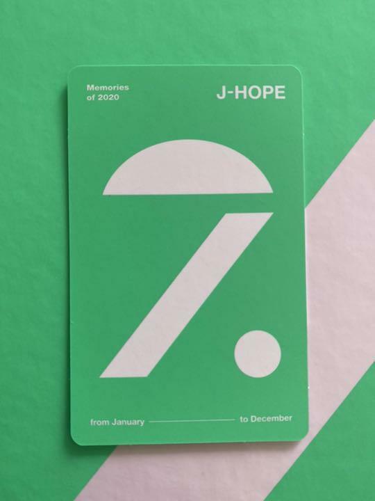 BTS MEMORIES 2020 DVD PHOTO CARD select RM JIN J-HOPE SUGA