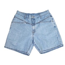 Vintage Y2K Levis Womens 12 Light Wash Denim Jean Shorts 7 In Slant Pockets