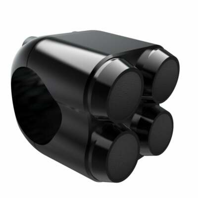 Lenkertaster Switch Taster schwarz Aluminium Vier für Motorrad 22 mm Lenker