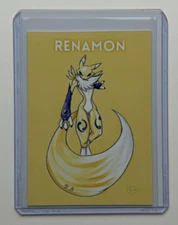 Renamon Limited Edition Artist Signed “Digimon” Trading Card 7/10